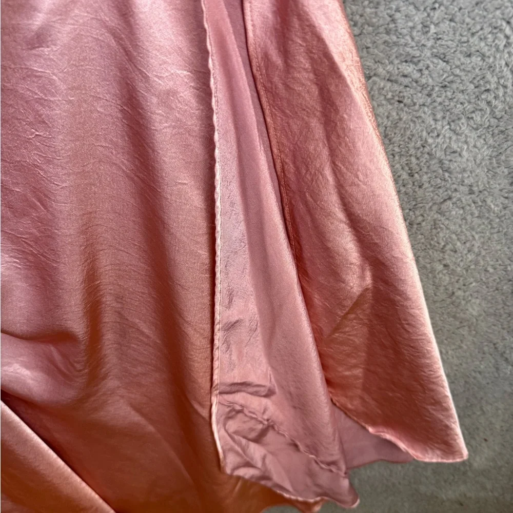 Victoria's Secret Pink Satin maxi length gown large - Picture 3 of 7